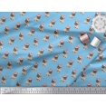 thumbnail image 2 of Soimoi Poly Georgette Fabric Pug Dog Printed Fabric 1 Yard 42 Inch Wide, 2 of 3