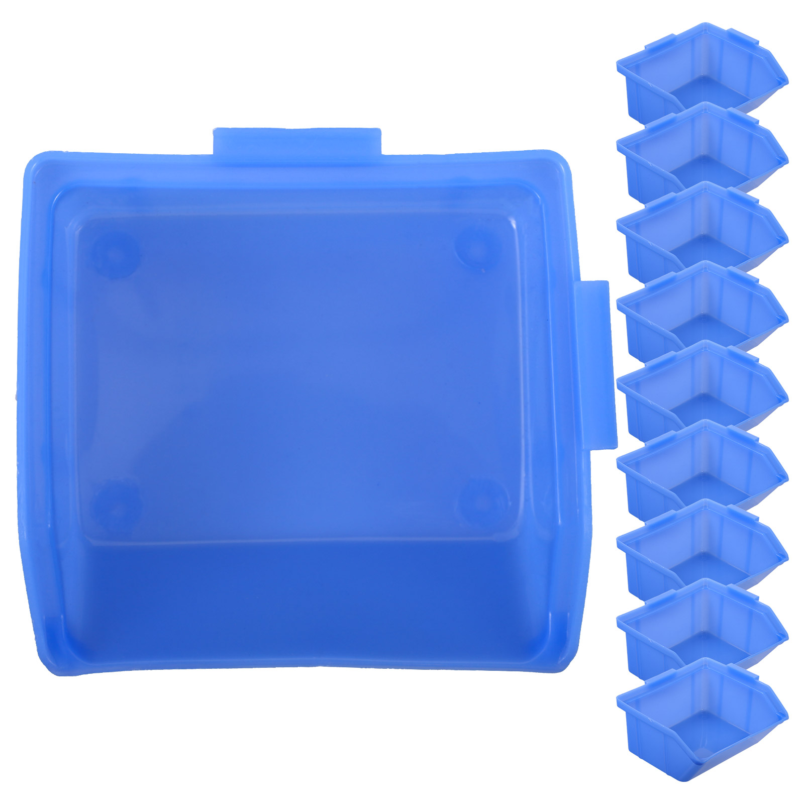 10Pcs Thickened Plastic Cases Tool Storage Cases Screw Boxes Home Storage Boxes