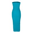 thumbnail image 4 of Birdeem Robe Mini Moulante pour Femmes, Unie, Décontractée, Confortable, Sans Manches, à Col en V, en Tricot, 4 of 6