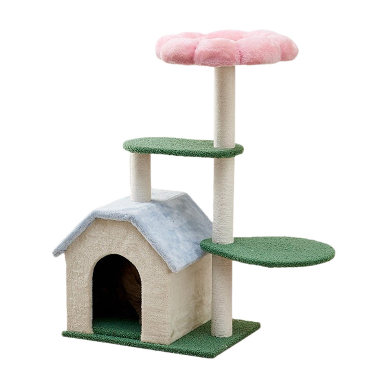 Bunblic Cat Climbing Tree Cat Bed Multi Tiers Vertical Furniture Protector Cat with Condo for Kittens Activity Center Play Rest