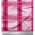 thumbnail image 1 of Soimoi Japan Crepe Satin Fabric Check Check Print Fabric by Yard 42 Inch Wide, 1 of 5