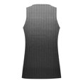 thumbnail image 5 of Qertyioot T-Shirt Moulant pour Homme, Débardeur de Sport Sans Manches à Col Rond Décontracté et Tendance pour Homme, 5 of 5