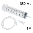thumbnail image 1 of AMERTEER Seringue 350 ml à Grand Ouverture Grande Capacité Irrigateur Distributeur de Seringue +1 m Tube, 1 of 11