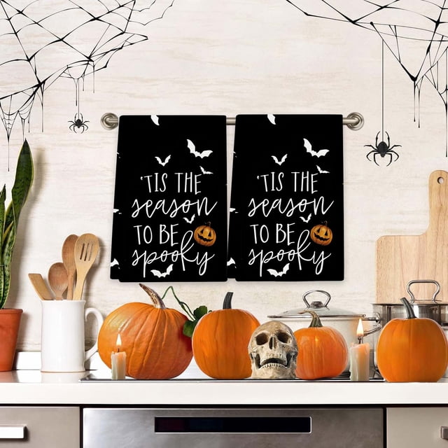 Halloween Kitchen Towels Halloween Hand Towels Halloween Dish Towels Ghost Decor Halloween Towel Halloween Kitchen Dishcloth Towel Holiday Decorative Hand Towel