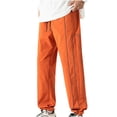 thumbnail image 2 of Styesk Men's Pants Men Outdoors Fashion Water Proofing Solid Casual Elastic Waist Pocket Cargo Pants, 2 of 5