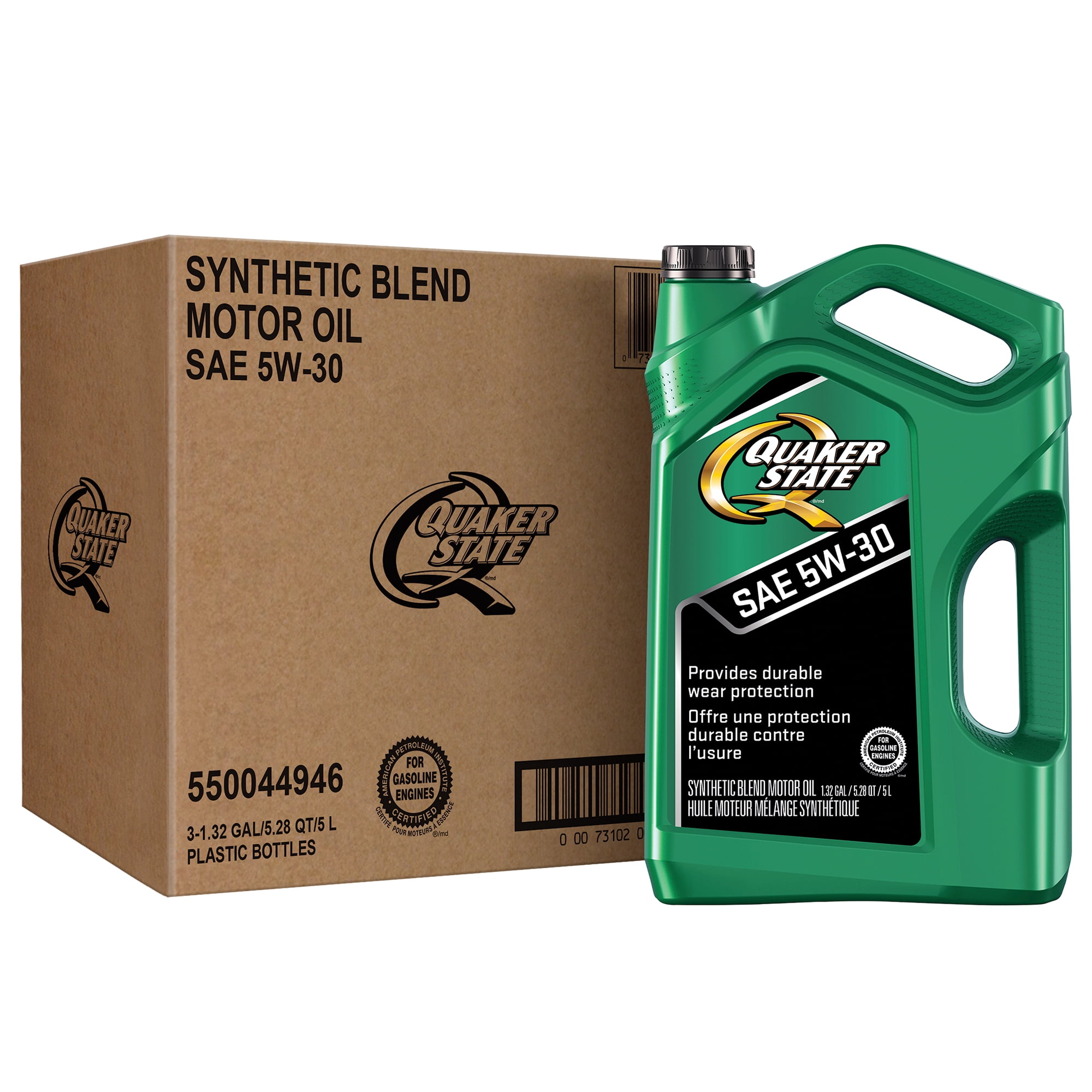 Quaker State 5W-30 Motor Oil, 5 Litre (3 pack)