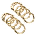 thumbnail image 1 of Unique Bargains Light Gold Zinc Alloy Spring Gate O Ring Snap Clip Buckle 10 Pack, 1 of 5