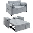 thumbnail image 1 of HOMCOM Sofa Bed, Pull Out Sleeper Sofa w/ USB Charging, Adjustable Backrest, 1 of 10