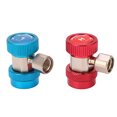 thumbnail image 2 of R134a Quick Coupler Adapters, R134a Quick Coupler Stainless Steel Brass Knurled Grip Ring Prevent Leakage Superior Protection Removable  For Repairing, 2 of 8