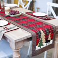 thumbnail image 3 of Christmas Table Runner Tree And Deer Table Runner For Family Christmas Holiday Table Christmas Dinner Party Table Setting, 3 of 5