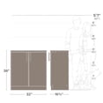 thumbnail image 4 of Armoire de base Prepac Elite avec comptoir en mélamine, 4 of 9