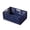 Blue, variant on TUWABEII Small Foldable Storage Bins for Desk Organization, Stackable Mini Plastic Storage Crates for Home Office Organizer, Folding Small Storage Basket Containers