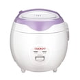 thumbnail image 1 of Cuckoo CR-0671V Rice Cooker, 3 Liters / 3.2 Quarts, Violet/White, 1 of 8