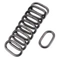 thumbnail image 1 of Unique Bargains Black Oval Buckles Iron Electroplating (10 Pack), 1 of 4