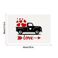 thumbnail image 5 of Danhjin Napperon Napperon Napperons de la Saint-Valentin Napperons Isolants Tapis de Tasse Tapis en Lin Tapis de Table Imprimés Napperons, 5 of 5