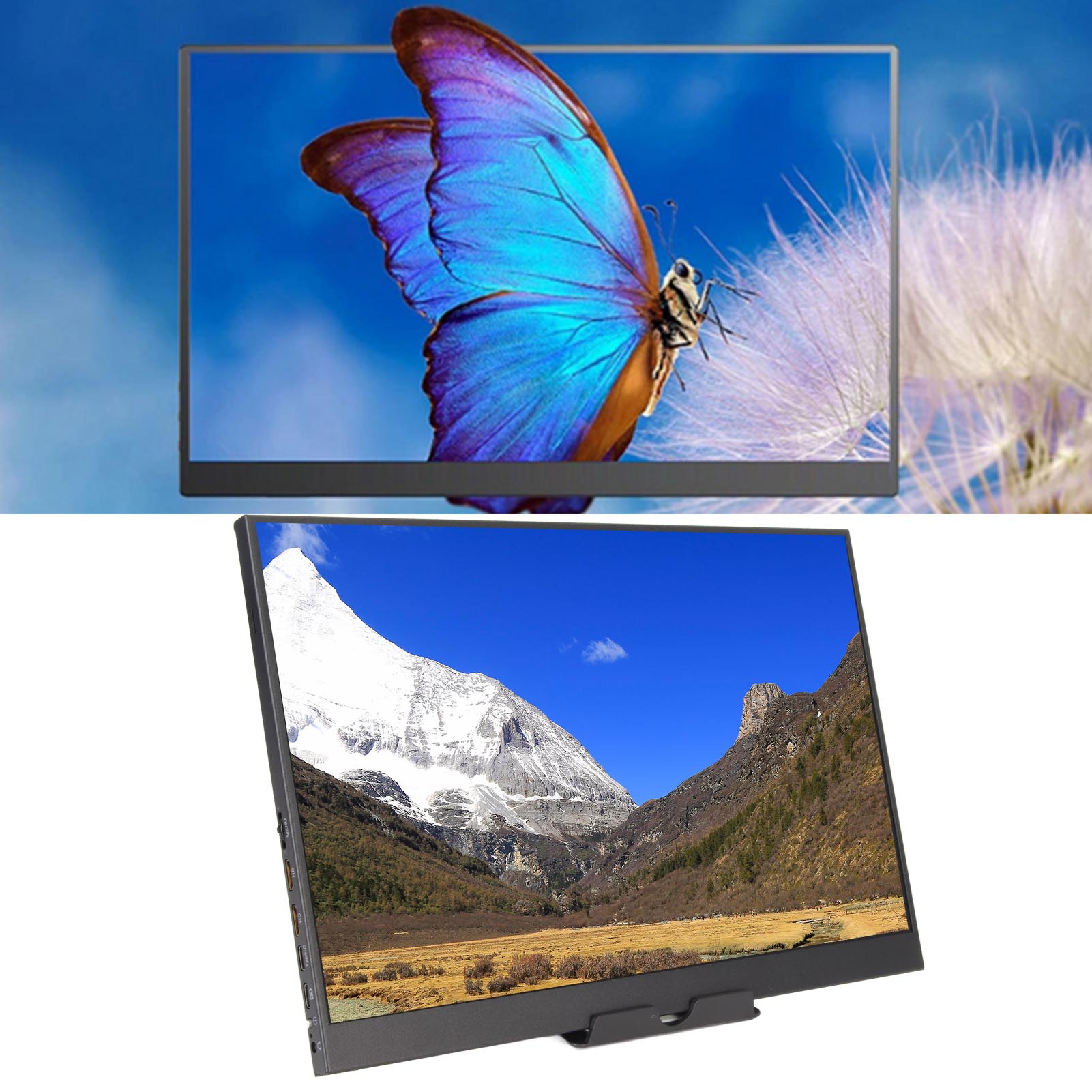 Moniteur Portable, 14 Pouces Ports d'Interface Multimédia HD 2.5K Léger 16:10 Moniteur Durable pour PC