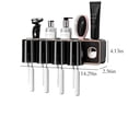 thumbnail image 3 of LSLJS Toothbrush Holders for Bathrooms, Toothbrush Holder Wall Mounted with Toothpaste Dispenser,With Toothbrush Cup,Tray Bathroom Toothbrush Toothpaste Dispenser, Toothbrush Holder, 3 of 8