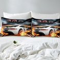 thumbnail image 4 of Erosebridal Teens Racing Car Sheet Set Twin,Extreme Sports Bedding Sets Twin Size,Fast Car Decor,Breathable,3pcs, 4 of 7