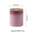 thumbnail image 2 of Qeeadeea/French Gradient Ceramic Sugar Pot With Lid, Solid Sugar Bowl With Spoon, Porcelain Spice Jar, Kitchen Decoration Storage-purple-400ml/14oz, 2 of 9