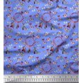thumbnail image 1 of Soimoi Rayon Crepe Fabric Dream Catcher & Butterfly Print Sewing Fabric Yard 46 Inch Wide, 1 of 3