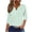 Mint Green, variant on Women Pullover Tops in Clearance 3/4 Length Sleeve Tops for Women Trending V Neck Blouse Tee Solid Color T Shirts Loose Fitted Comfy Tunic Tops Womens T Shirts New Mint Green XXL