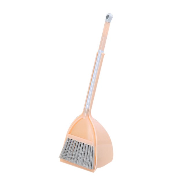 Shisuyan Children's Broom Mop Combination Mini Broom Set Sweeping Toys Clean Small Broom (Orange)