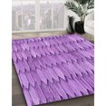 thumbnail image 3 of Ahgly Tapis Rectangulaire Lavable en Machine Intérieur Transitionnel Violet Violet, 3 Pieds x 5 Pieds, 3 of 7