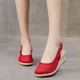 thumbnail image 2 of Sandale Espadrille à Talon Compensé à Bout Fermé pour Femmes, Style Mondain, à Bride Arrière, 2 of 9