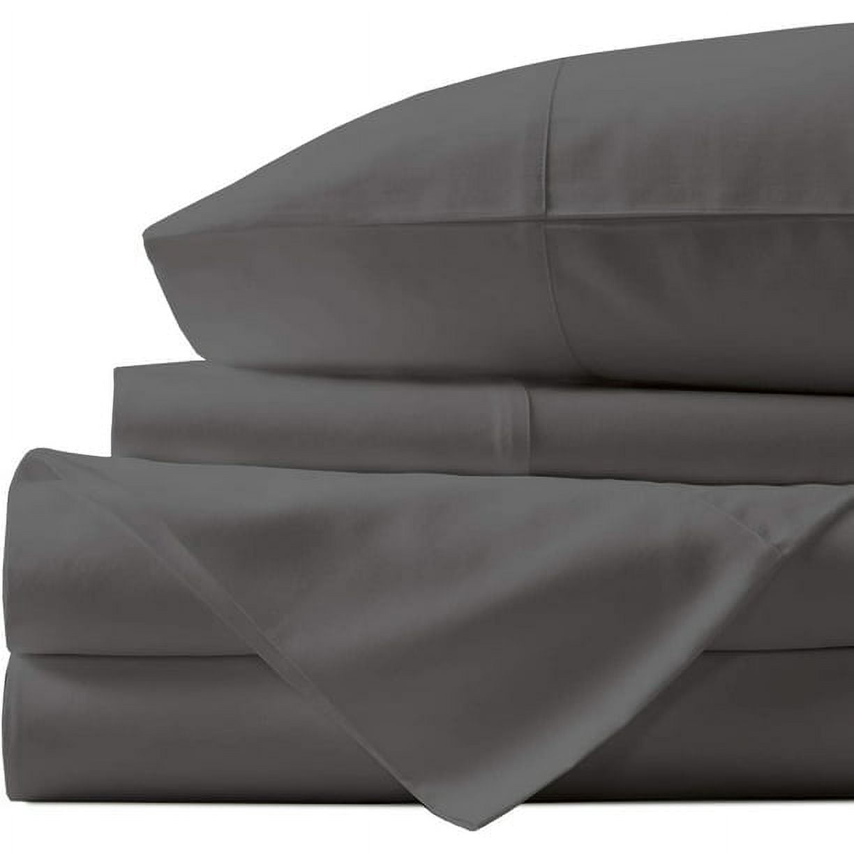 Egyptian Cotton Sheets Set 1000 Thread Count - Bedspread Deep Pocket Premium Bedding Set, Luxury Bed Sheets for Hotel Collection Soft Sateen Weave Queen Elephant Gray