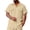 Khaki, variant on ZMFXJPE Mens Cargo Shirts Summer Short Sleeve Button Up Western Work Dress Shirt Casual Lightweight Beach Shirt with Pocket (Khaki,3XL)