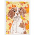 thumbnail image 1 of Carolines Treasures BB9504GF Brittany Spaniel Fall Flag Garden Size, 1 of 3