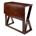 thumbnail image 4 of Winsome Harrington 3-Piece Drop Leaf High Table, 2-24" Cushion Round Seat Stools - 94302, 4 of 9