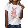 thumbnail image 5 of Pisexur Hauts pour Femmes, Hauts de Printemps pour Femmes 2025, Hauts pour Dames, T-shirt Imprimé Décontracté et Tendance pour Femmes avec Col Rond et Manches Courtes Gris, 2TG, 5 of 5