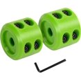 thumbnail image 1 of ORUYROP Winch Cable Hook Stopper 2 Pack, Silicone Rubber Stopper Protects Synthetic Winch Rope, Towing Hook, Cable Line for ATV UTV, Green, 1 of 7