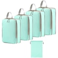 thumbnail image 3 of weibbin Portable Travel Organizer Bag Compressed Five Piece Set Of Toiletries Cosmetics Clothes Shoes Compressed Storage Bag, 3 of 7
