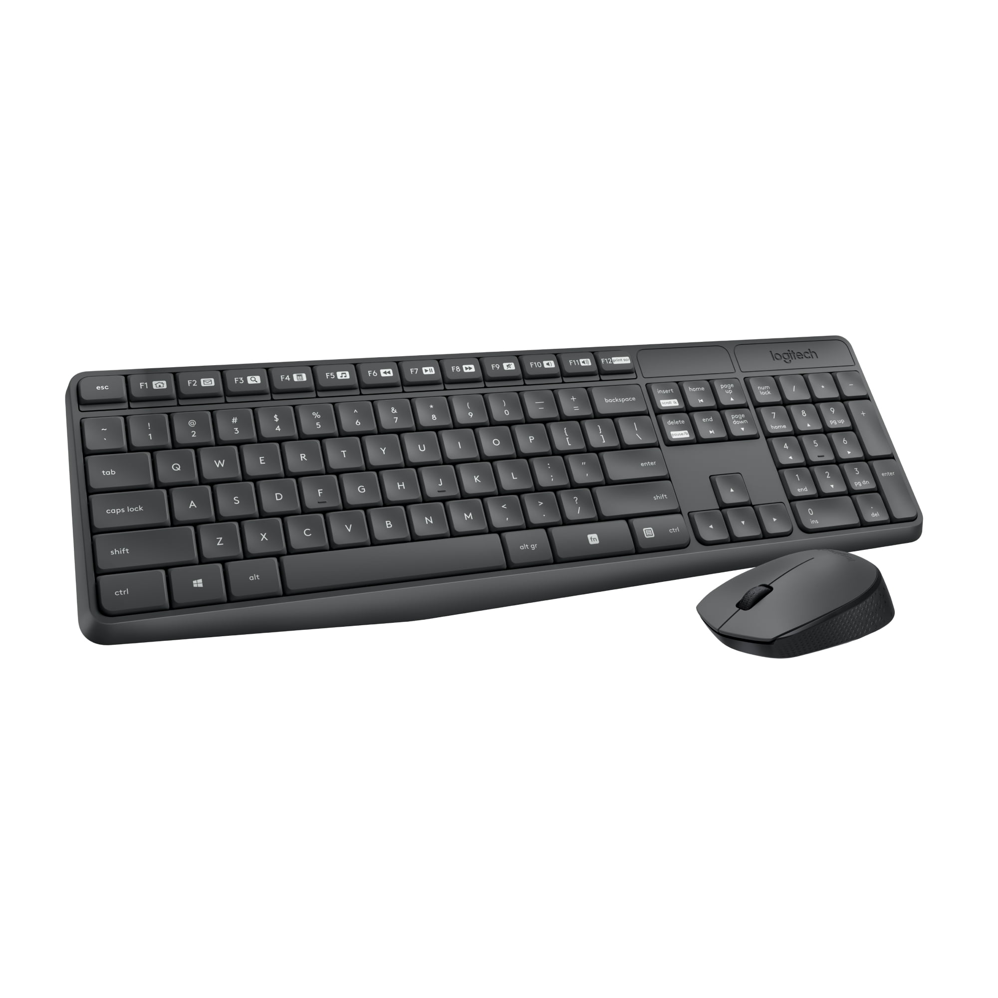 Logitech MK235 Clavier et souris sans fil gris - Français