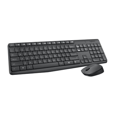 Logitech MK235 Wireless Keyboard and Mouse Grey - French