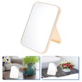 thumbnail image 3 of HLONK Women Simple Design Portable Facial Makeup Mirror Compact Foldable Desktop Cosmetic Makeup Mirror (Beige), 3 of 7