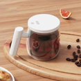 thumbnail image 4 of WHEANG Pot Mug | Clear Glass Mug In Coffees Pot Shape | Rechargeable CoffeePot Mugs With A Type Travel Lid For Teas Hot, 4 of 9