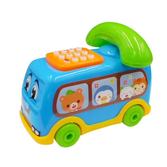 TIELUTT 2017 Jouets pour Bébés Musique Dessin Animé Bus Téléphone Jeux Éducatifs pour Enfants 12 Construction pour Enfants Jeux Portables pour Tout-Petits Ordinateur pour Filles 4 Ans