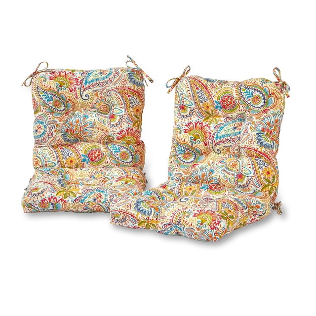Greendale Home Fashions Coussin de Chaise d'Extérieur pour Siège/dossier, 2 Unités (Lot de 1), Jubilee