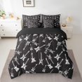 thumbnail image 2 of Electric Guitar Bed in a Bag King Size Comforter Set 7 Pieces,Musical Stringed Instruments Bedding Sets Abstract Sketch Painting Sheet Set with Comforter,Modern Hip Hop Music Bed Set, 2 of 6