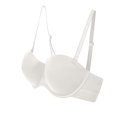 thumbnail image 4 of YUTK Strapless Bras - Women's Solid Color Seamless Underwear without Steel Rims Detachable Chest Sagging Wave Pattern Bra White S, 4 of 4