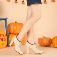 thumbnail image 2 of BLISSFUL STEP Women's Round Toe Platform Block High Heel Ankle Boots, 2 of 7