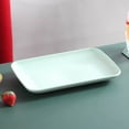 thumbnail image 4 of Rectangular Salad Plates Rectangular Plastic Plates Large Plates Hot Pot Barbecue Plastic Sausage Plates Fruit Plates BBQ Party Decorations, 4 of 6