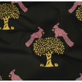thumbnail image 4 of oneOone Organic Cotton Poplin Twill Fabric Bird & Tree Block Printed Fabric 1 Yard 42 Inch Wide, 4 of 4