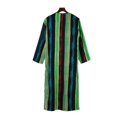 thumbnail image 4 of Birdeem Robe Décontractée de Mode pour Homme à Manches Longues, Double Poche, Imprimé à Rayures, Longue Chemise, 4 of 12