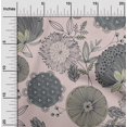 thumbnail image 2 of oneOone Polyester Spandex Dusty Pink Fabric Asian Floral Craft Projects Decor Fabric Printed By The Yard 56 Inch Wide, 2 of 4