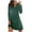 Blue, variant on TopLLC Long Sleeve Round-Neck Dress Fashion Women's Casual Long Sleeve Ladies Hollow Out Slim Dress Women Dress