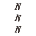 thumbnail image 1 of Youkk Iron Decoration Doorplate Durable And Rustproof Wide Application Not Easy To Fade Metal Metal Letters House Numbers B17--N 3Set, 1 of 6